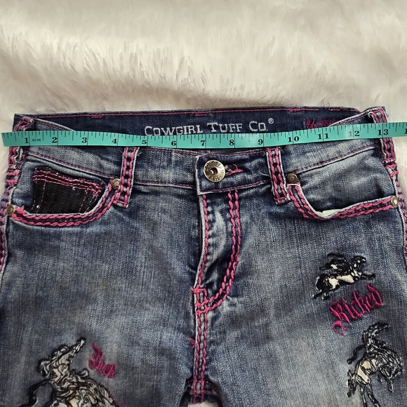 Embroidered Blue Jeans for Women - Picture 10 of 16